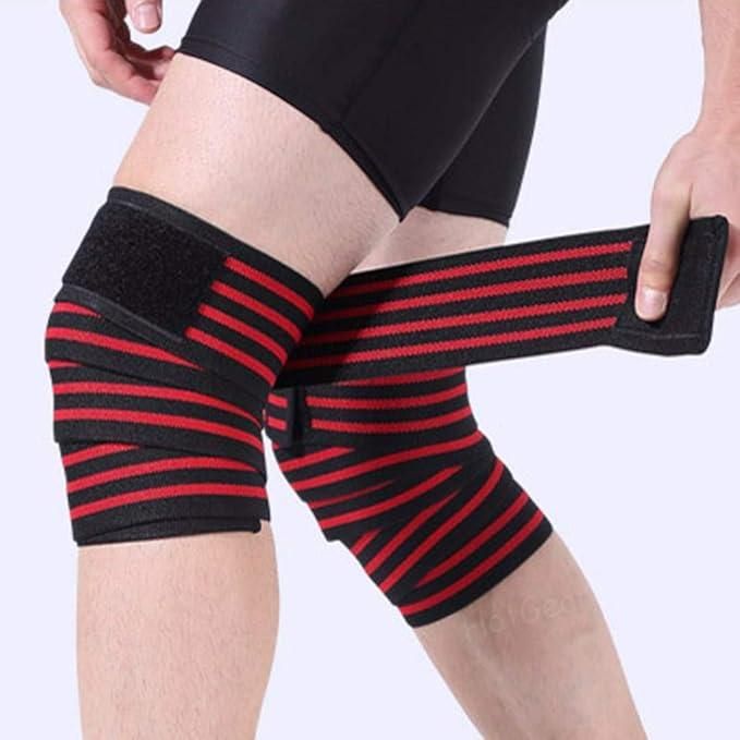 LUMO Flex™ Knee Support Wraps – Heavy Duty Gym Stabilizer