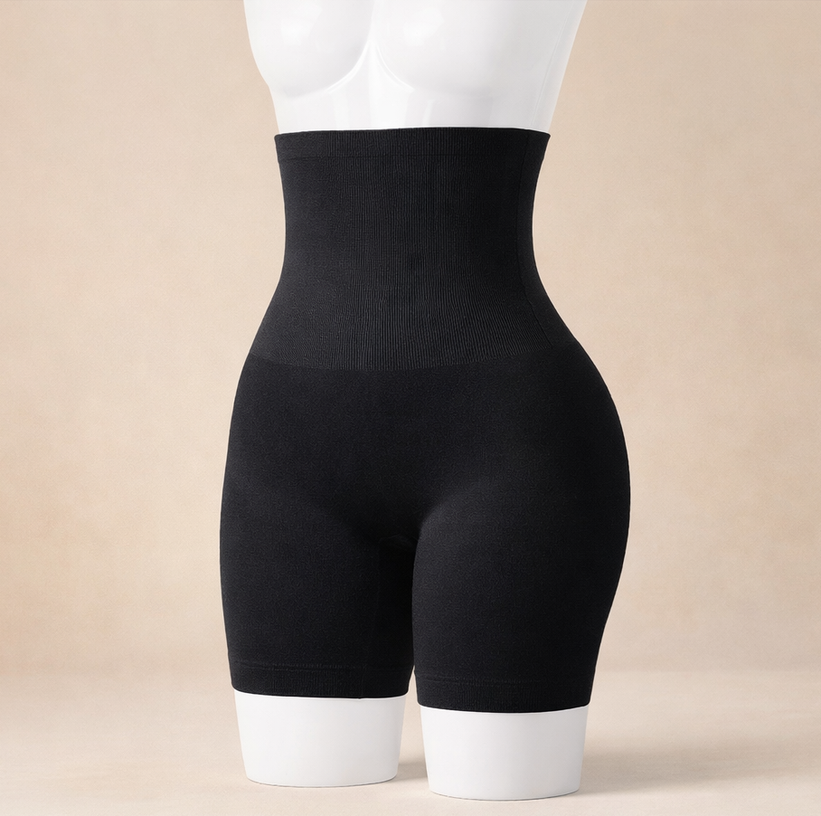 LUMO Sculpt™ High Waist Tummy Control Shapewear Shorts – Seamless Waist Slimming Body Shaper for Women