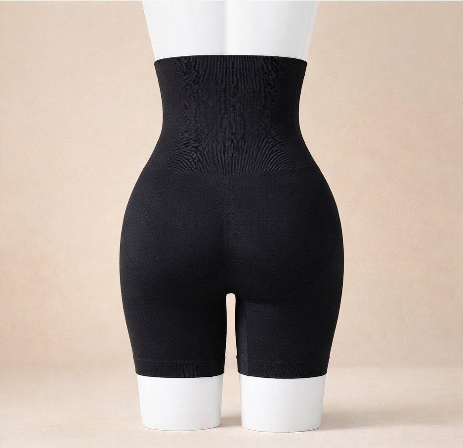 LUMO Sculpt™ High Waist Tummy Control Shapewear Shorts – Seamless Waist Slimming Body Shaper for Women
